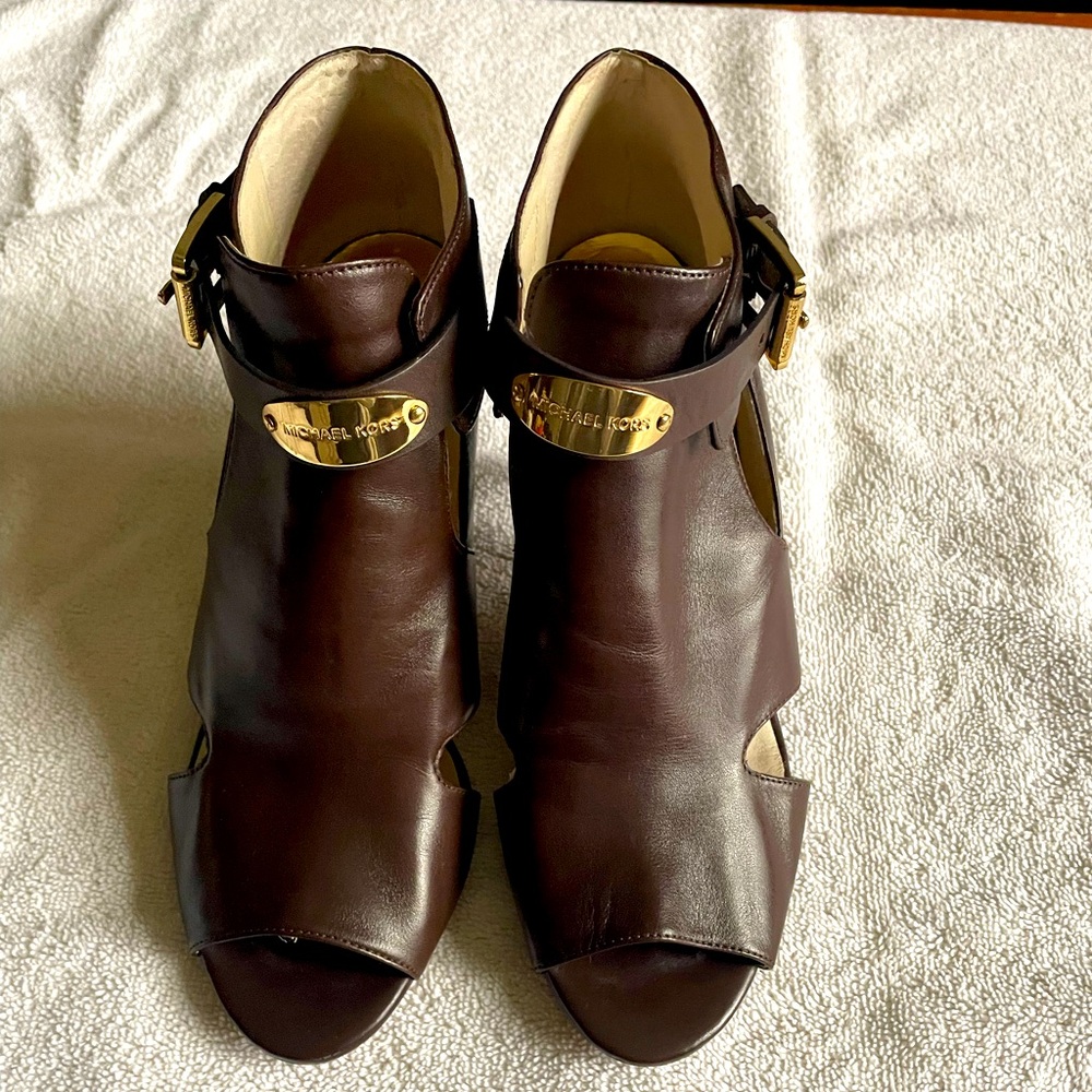 Michael Kors Open Toe Heel Booties